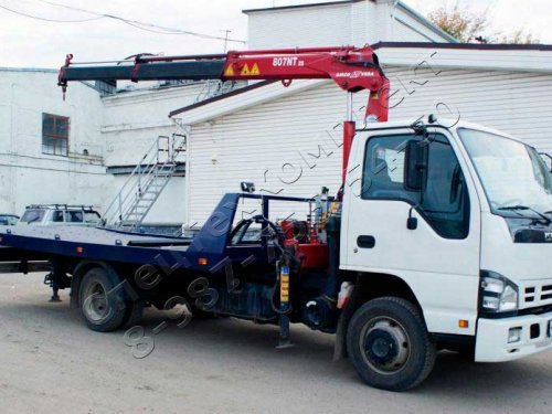 Автоэвакуатор ISUZU NPR75L с КМУ